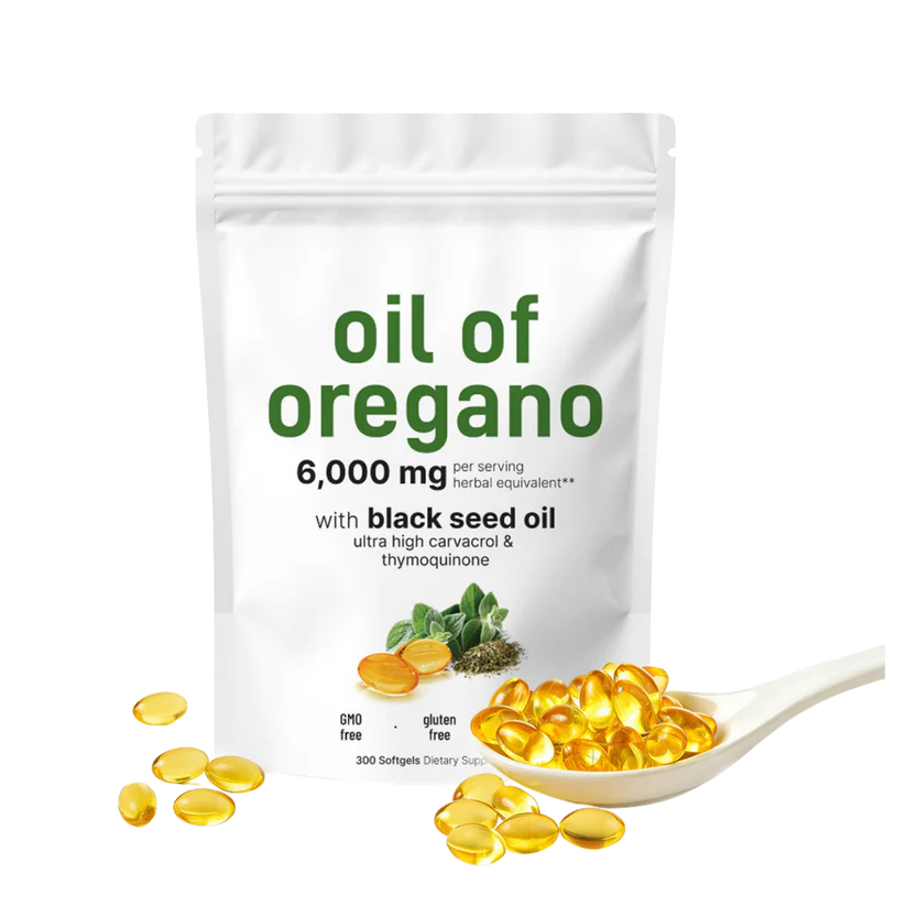 OreganoOil (60) Aceite de orégano - Refuerza el sistema inmunológico y ayuda a combatir bacterias y hongos – 60 Softgels