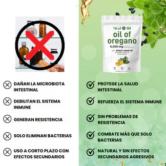 OreganoOil (60) Aceite de orégano - Refuerza el sistema inmunológico y ayuda a combatir bacterias y hongos – 60 Softgels