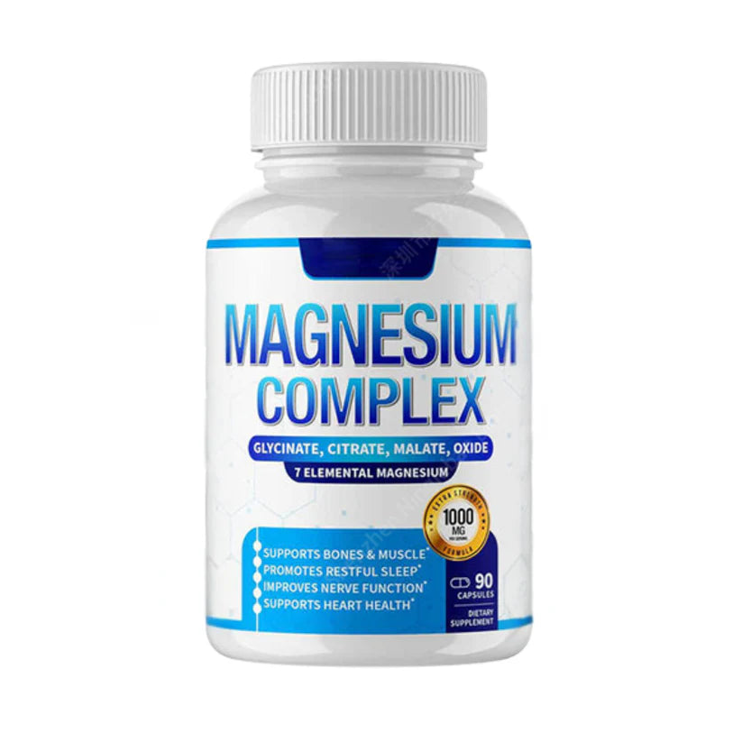 Magnesium Complex – 7 Tipos de Magnesio para Energía, Relajación y Descanso Profundo - 60 Capsulas